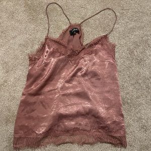 Lulus Satin & lace Tank